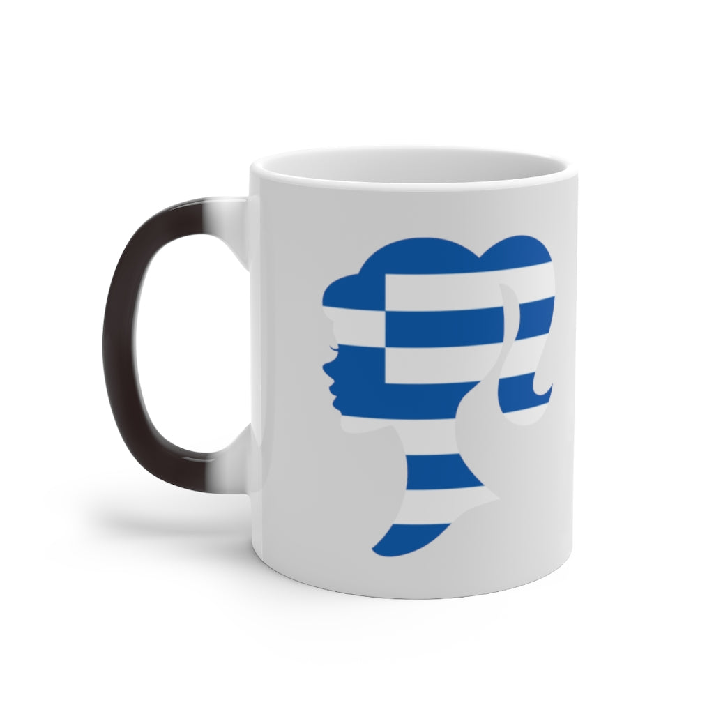 Greece Girl Color Changing Mug