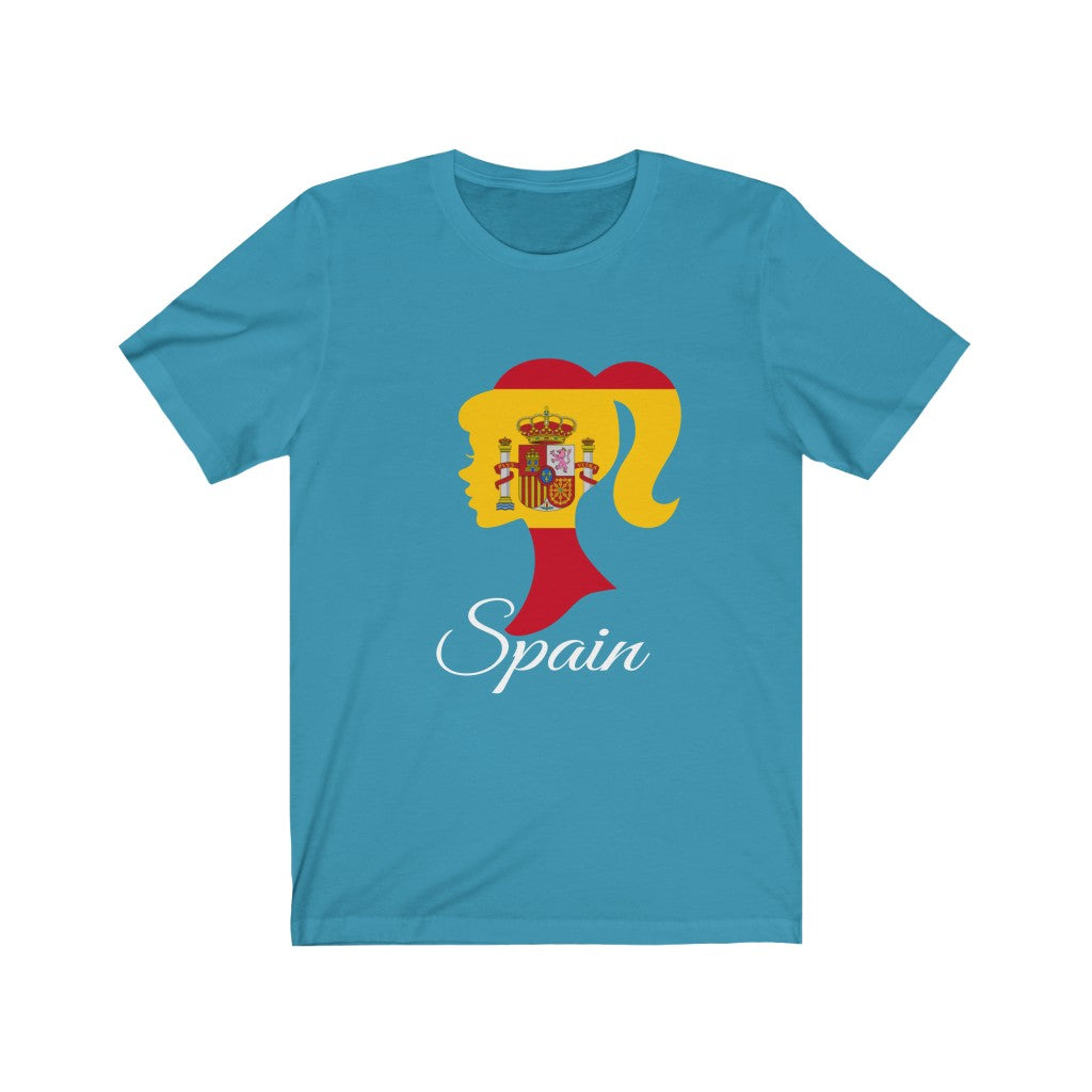 Spain Girl Flag Premium Tee 2 - Unisex