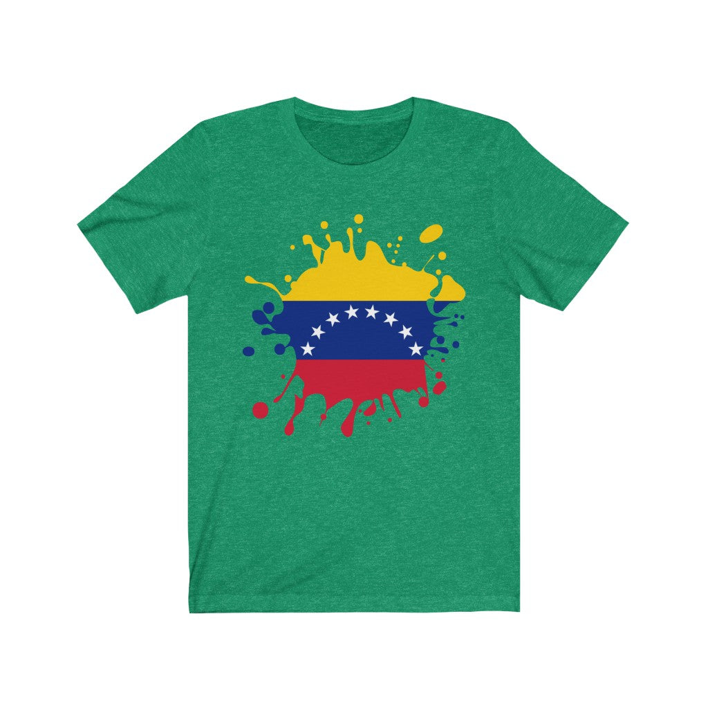 Venezuela Splat Flag Premium Tee - Unisex