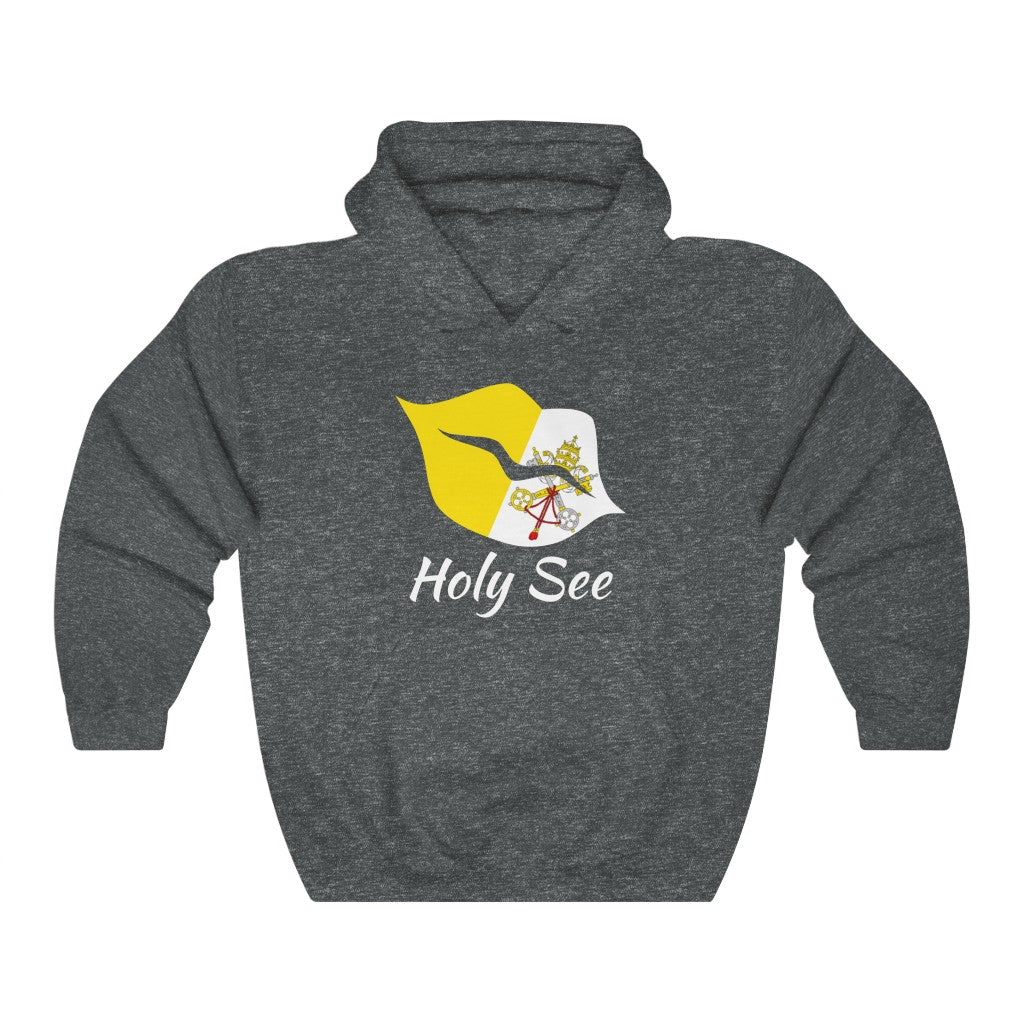 Holy See Lips Flag Hoodie Sweatshirt 2 - Unisex