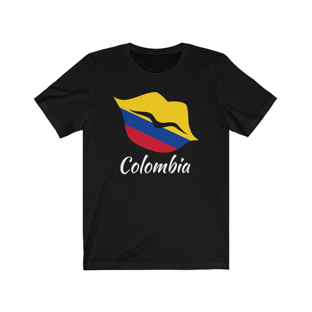 Colombia Lips Flag Premium Tee 2 - Unisex