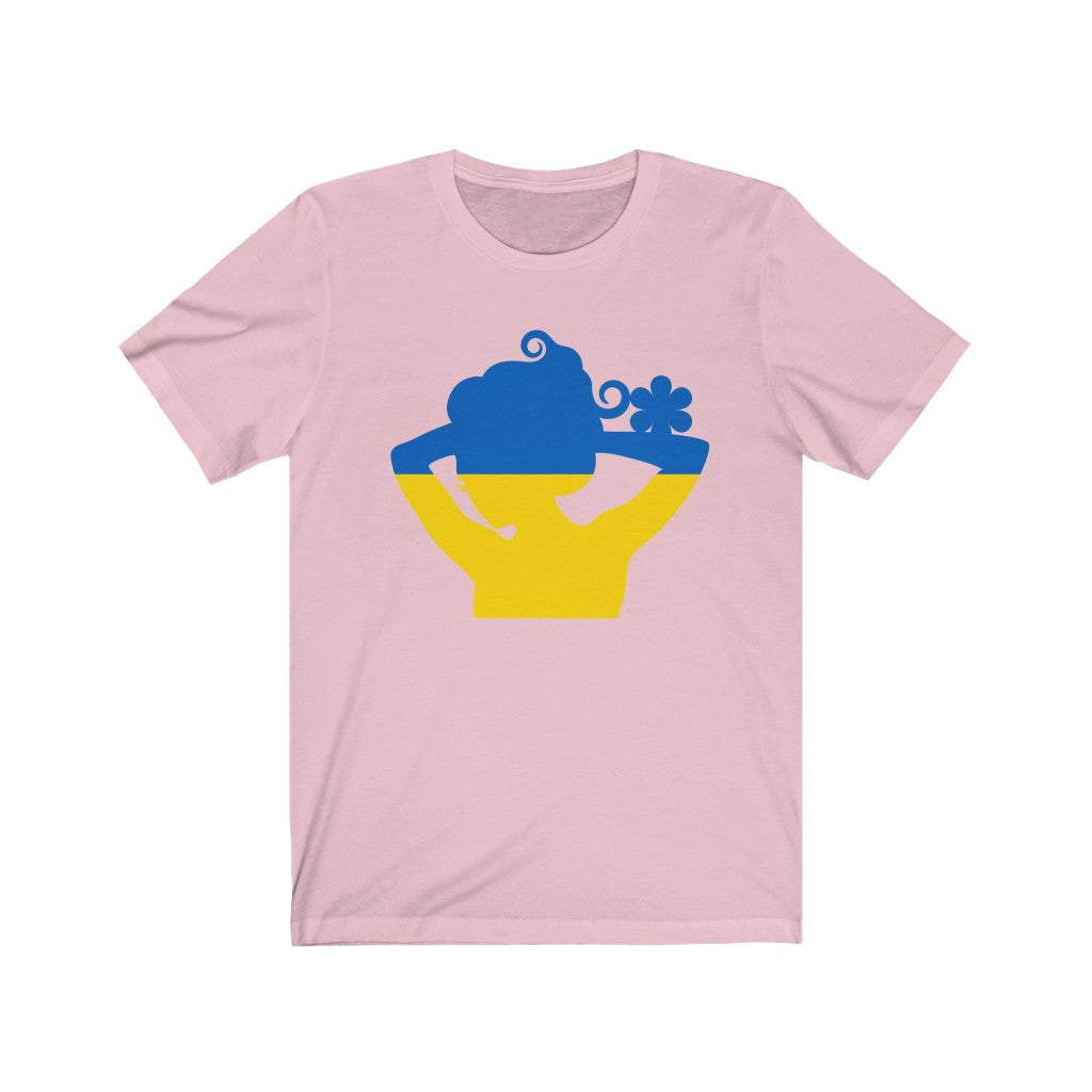 Ukraine Lady Flag Premium Tee - Unisex
