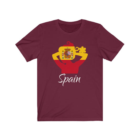 Spain Lady Flag Premium Tee 2 - Unisex