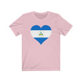 Nicaragua Heart Flag Premium Tee - Unisex