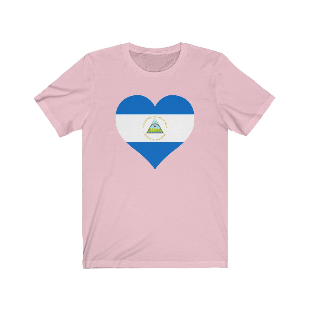 Nicaragua Heart Flag Premium Tee - Unisex