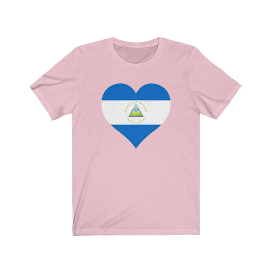 Nicaragua Heart Flag Premium Tee - Unisex