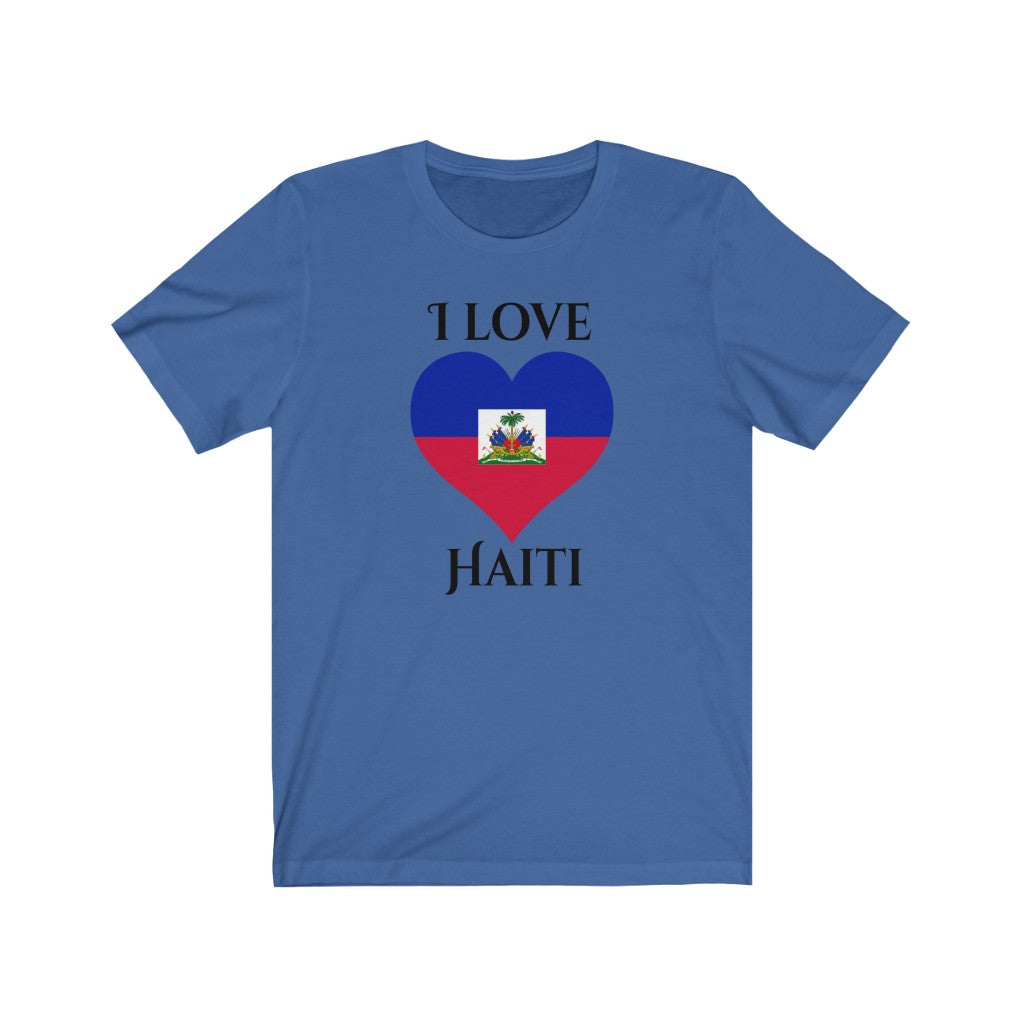 Haiti Heart Flag Premium Tee 1 - Unisex