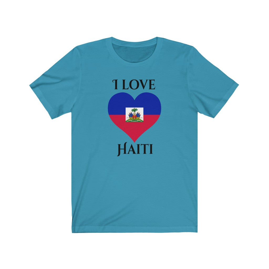 Haiti Heart Flag Premium Tee 1 - Unisex