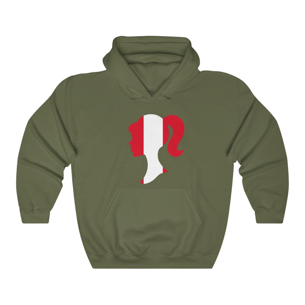 Peru Girl Flag Hoodie Sweatshirt - Unisex