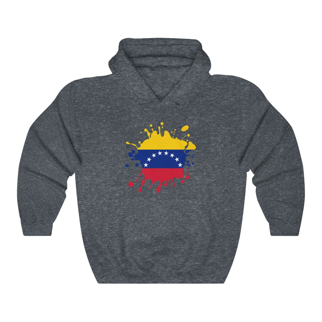 Venezuela Splat Flag Hoodie Sweatshirt - Unisex