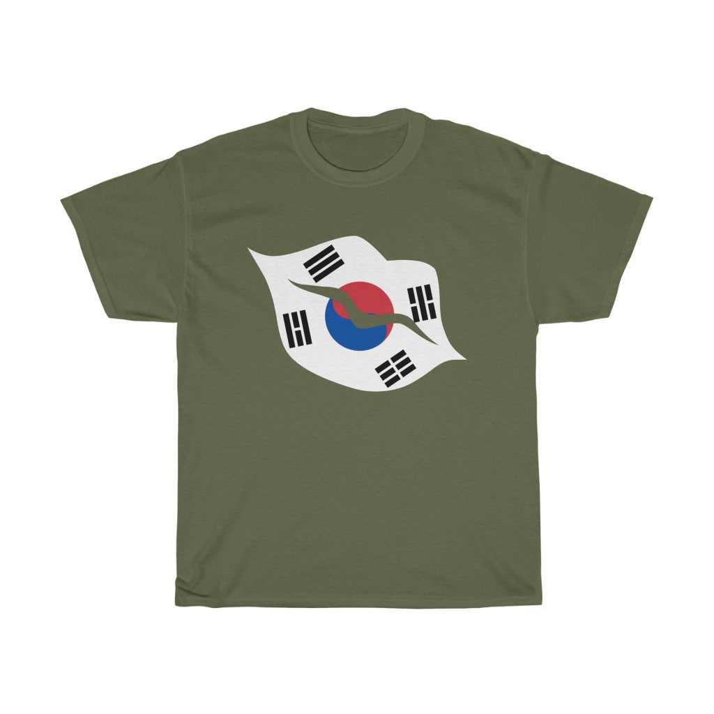 South Korea Lips Flag Standard Tee - Unisex