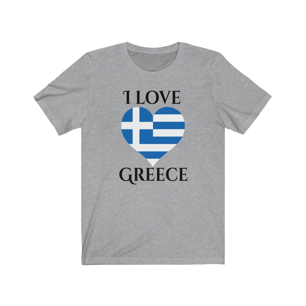 Greece Heart Flag Premium Tee 1 - Unisex
