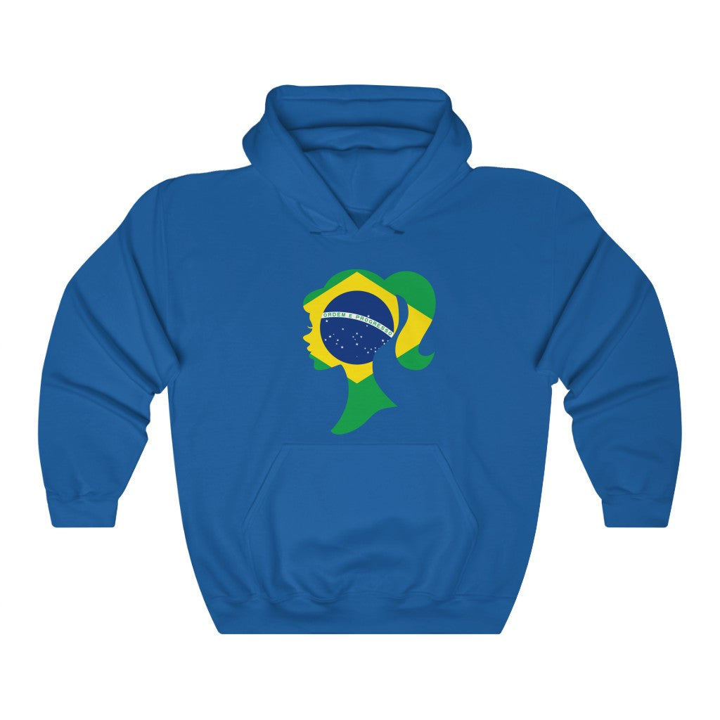 Brazil Girl Flag Hoodie Sweatshirt - Unisex