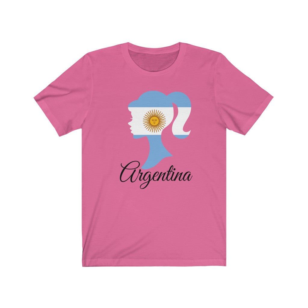 Argentina Girl Flag Premium Tee 1 - Unisex