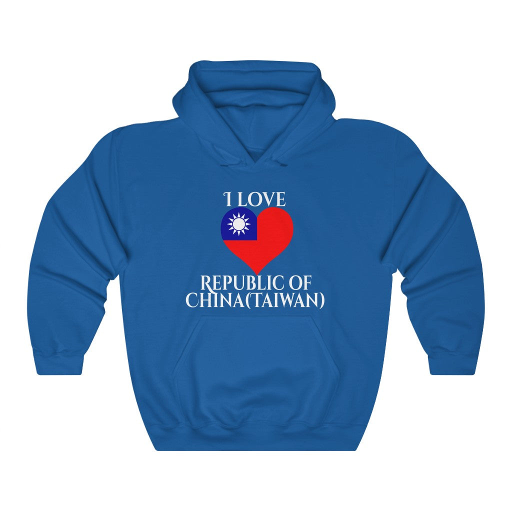 Republic of China - Taiwan Heart Flag Hoodie Sweatshirt 2 - Unisex