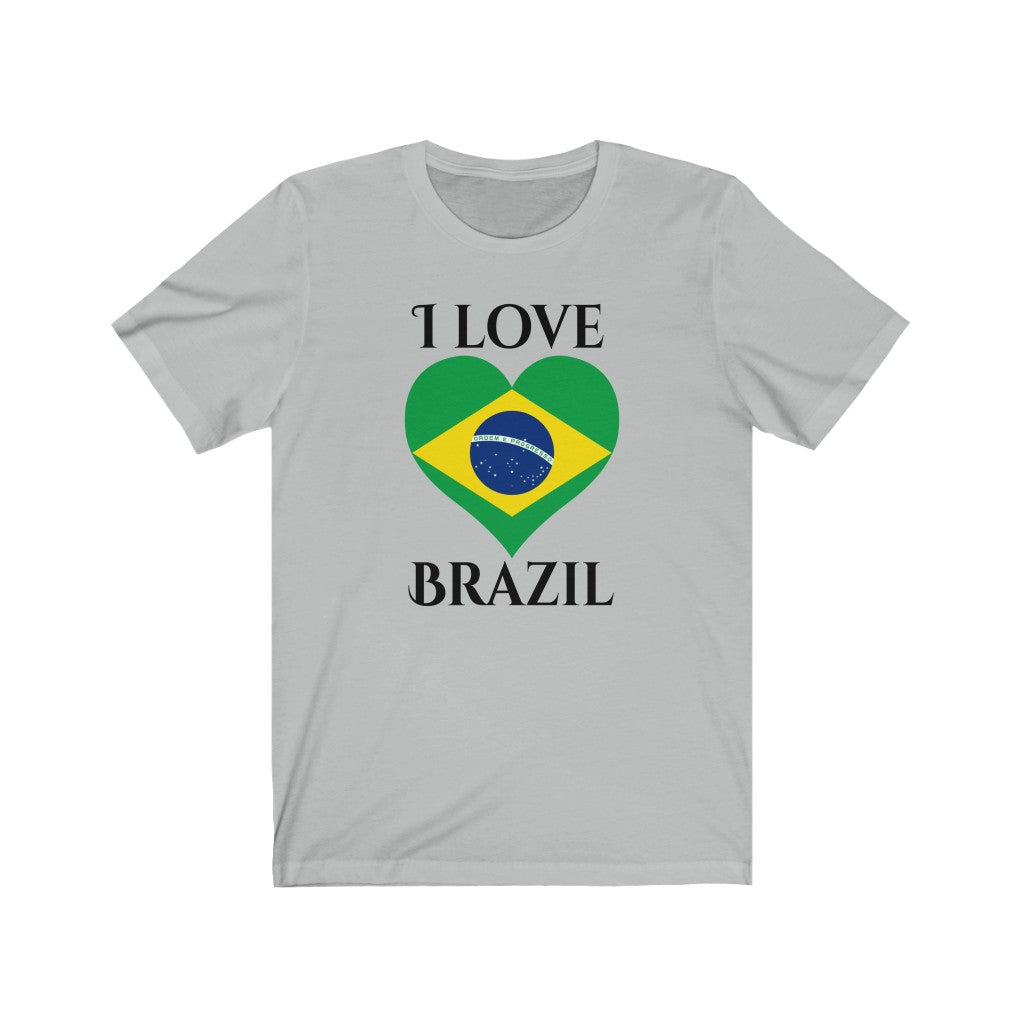 Brazil Heart Flag Premium Tee 1 - Unisex