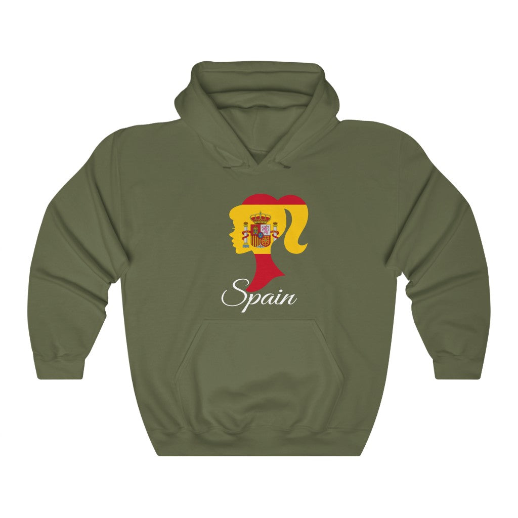Spain Girl Flag Hoodie Sweatshirt 2 - Unisex