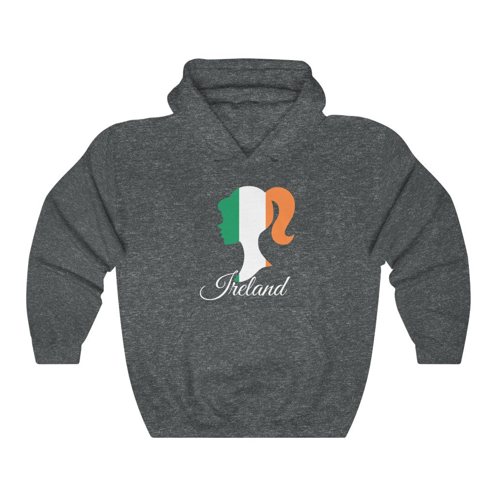 Ireland Girl Flag Hoodie Sweatshirt 2 - Unisex