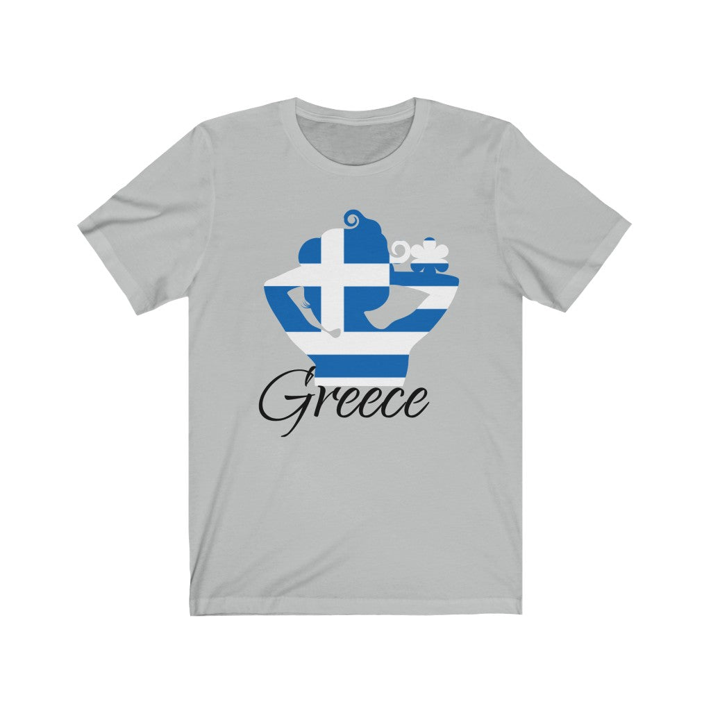 Greece Lady Flag Premium Tee 1 - Unisex