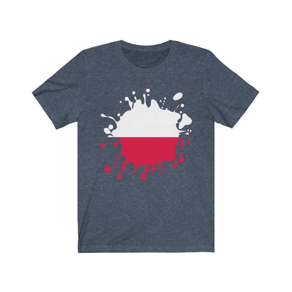 Poland Splat Flag Premium Tee - Unisex