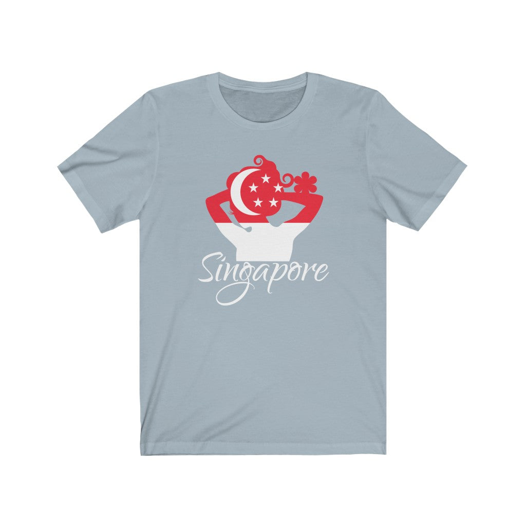 Singapore Lady Flag Premium Tee 2 - Unisex