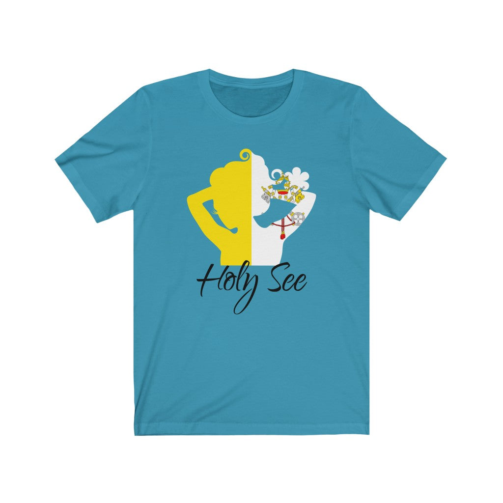 Holy See Lady Flag Premium Tee 1 - Unisex