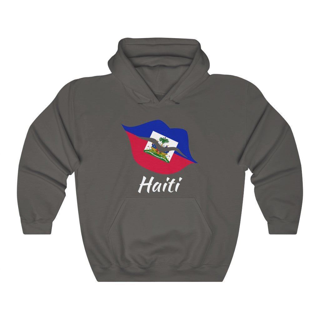 Haiti Lips Flag Hoodie Sweatshirt 2 - Unisex