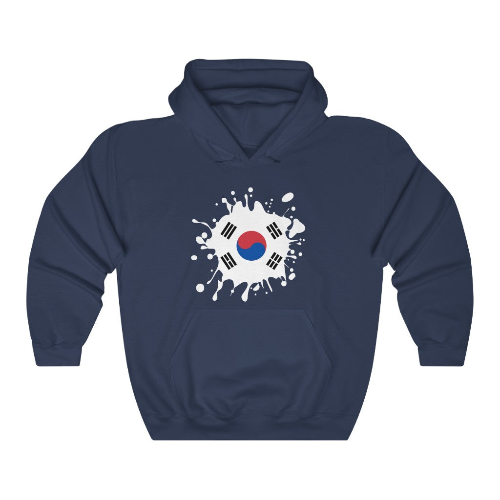 South Korea Splat Flag Hoodie Sweatshirt - Unisex