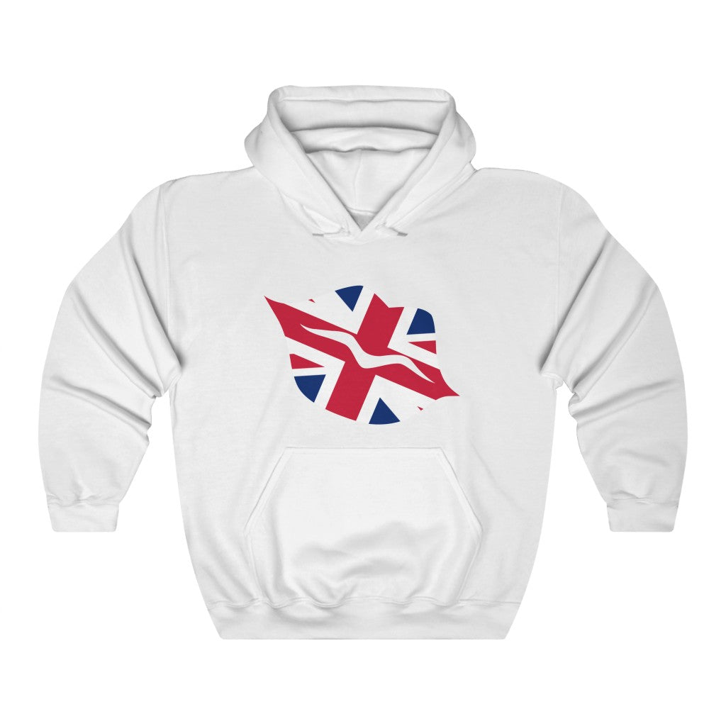 United Kingdom Lips Flag Hoodie Sweatshirt - Unisex