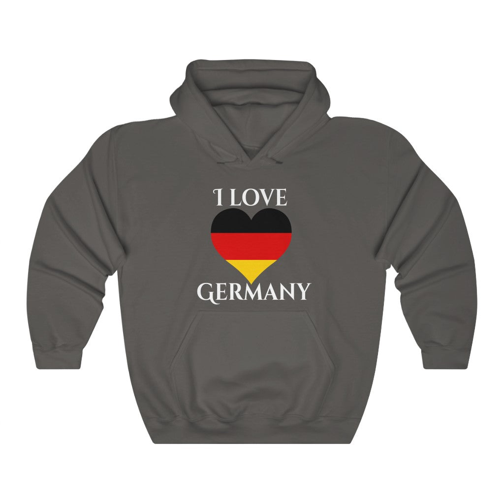 Germany Heart Flag Hoodie Sweatshirt 2 - Unisex