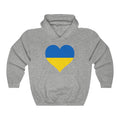 Ukraine Heart Flag Hoodie Sweatshirt - Unisex