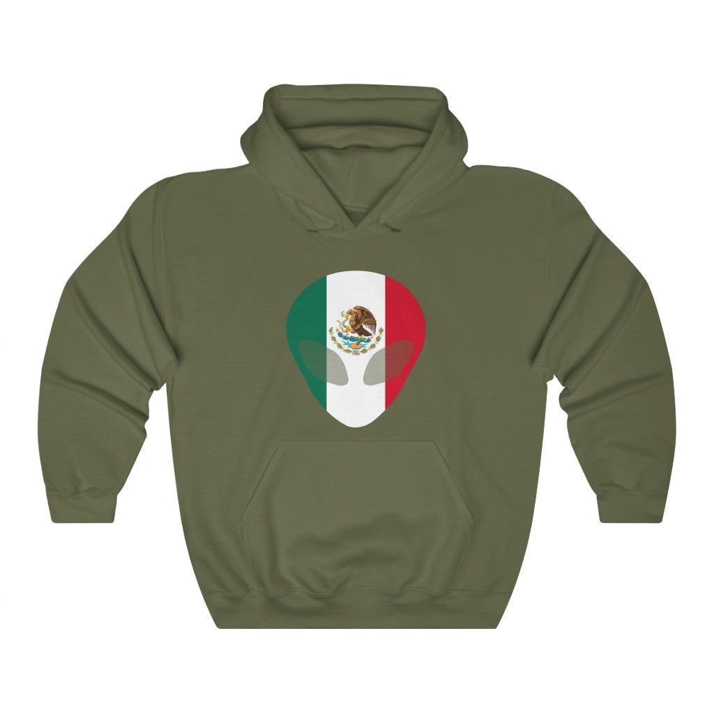 Mexico Alien Flag Hoodie Sweatshirt - Unisex