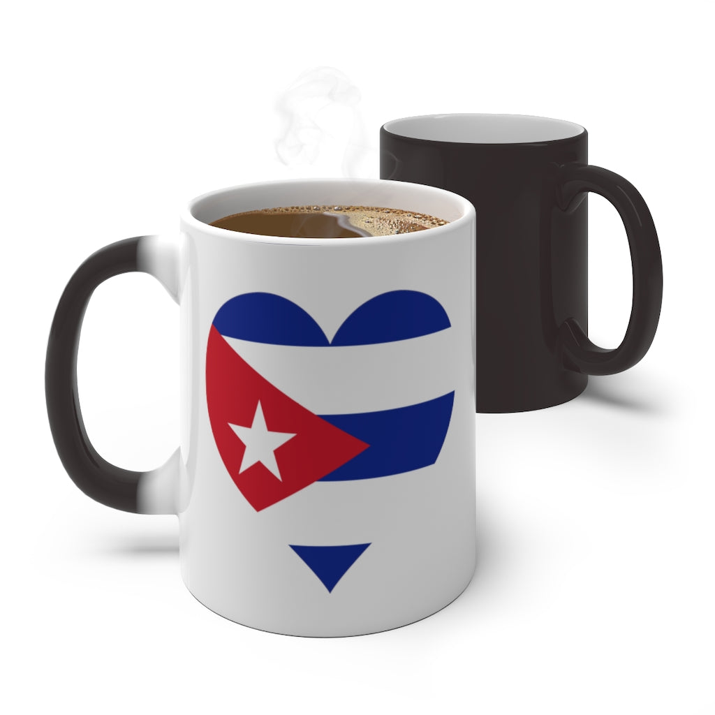 Cuba Heart Color Changing Mug