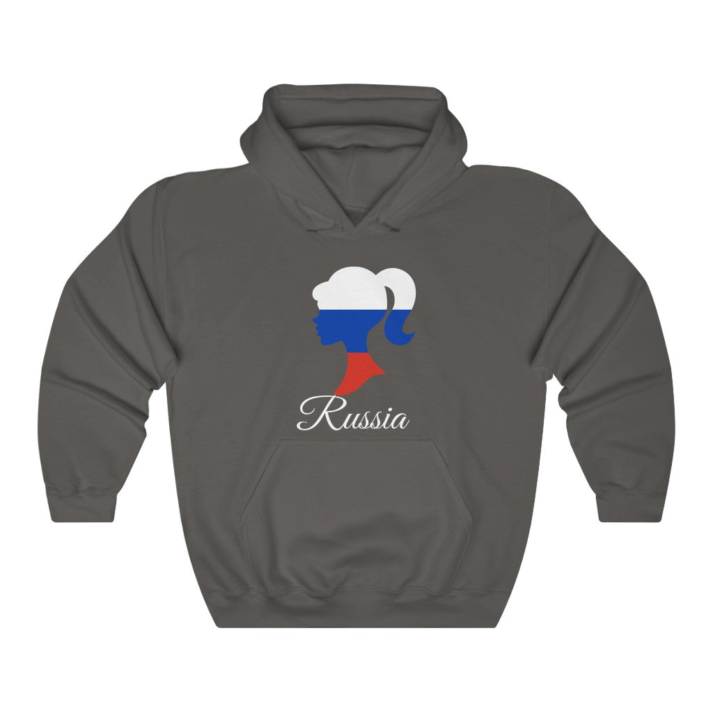 Russia Girl Flag Hoodie Sweatshirt 2 - Unisex