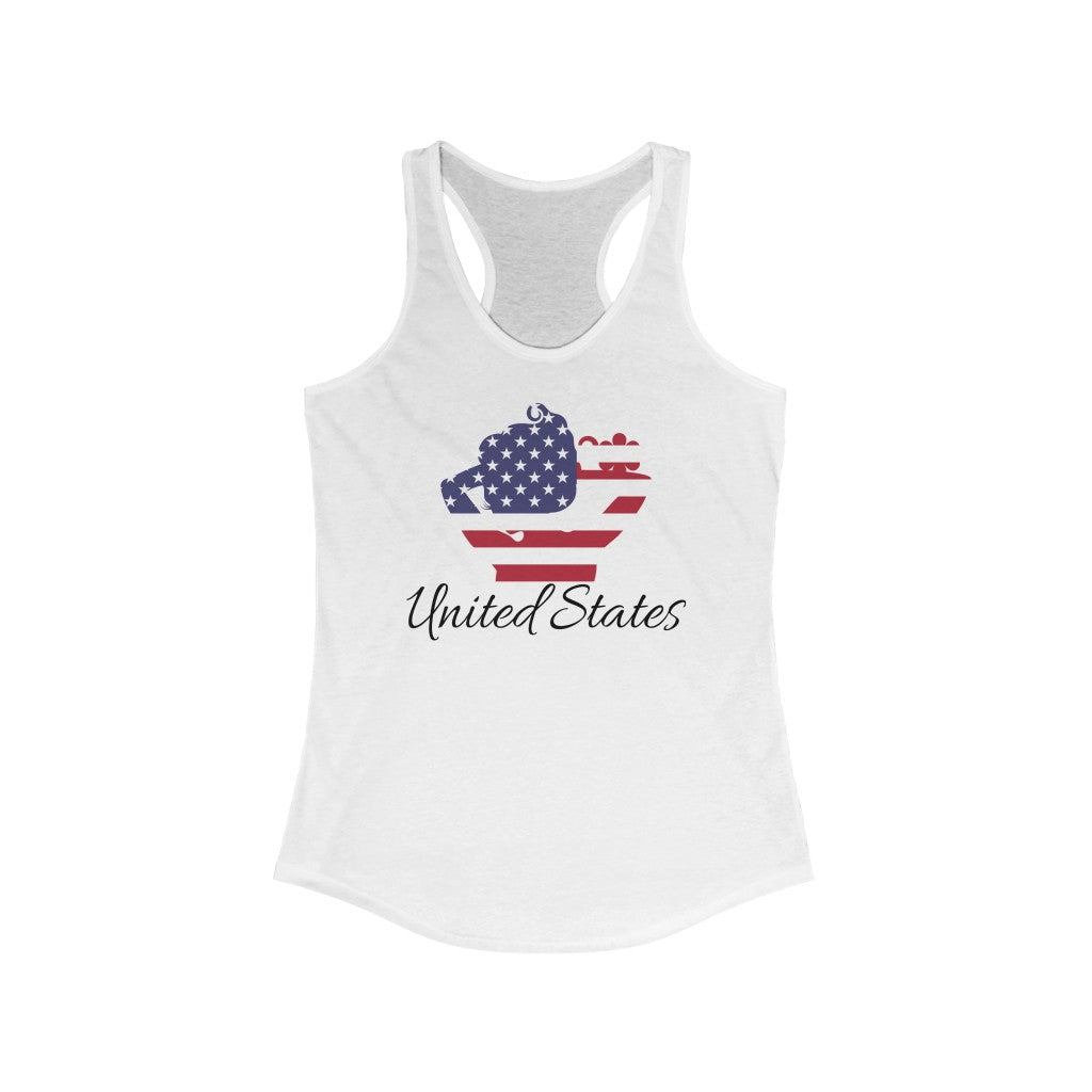 United States of America Lady Flag Tank 1 - Women