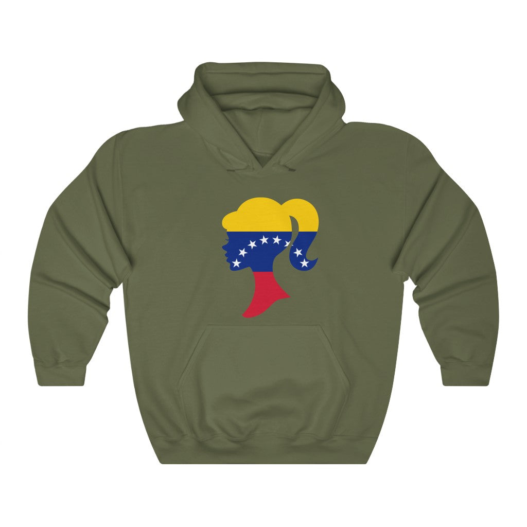 Venezuela Girl Flag Hoodie Sweatshirt - Unisex