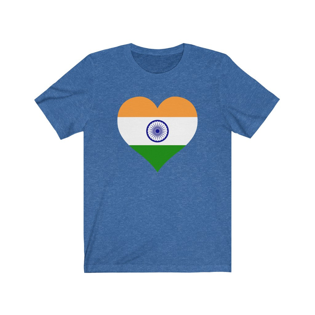 India Heart Flag Premium Tee - Unisex