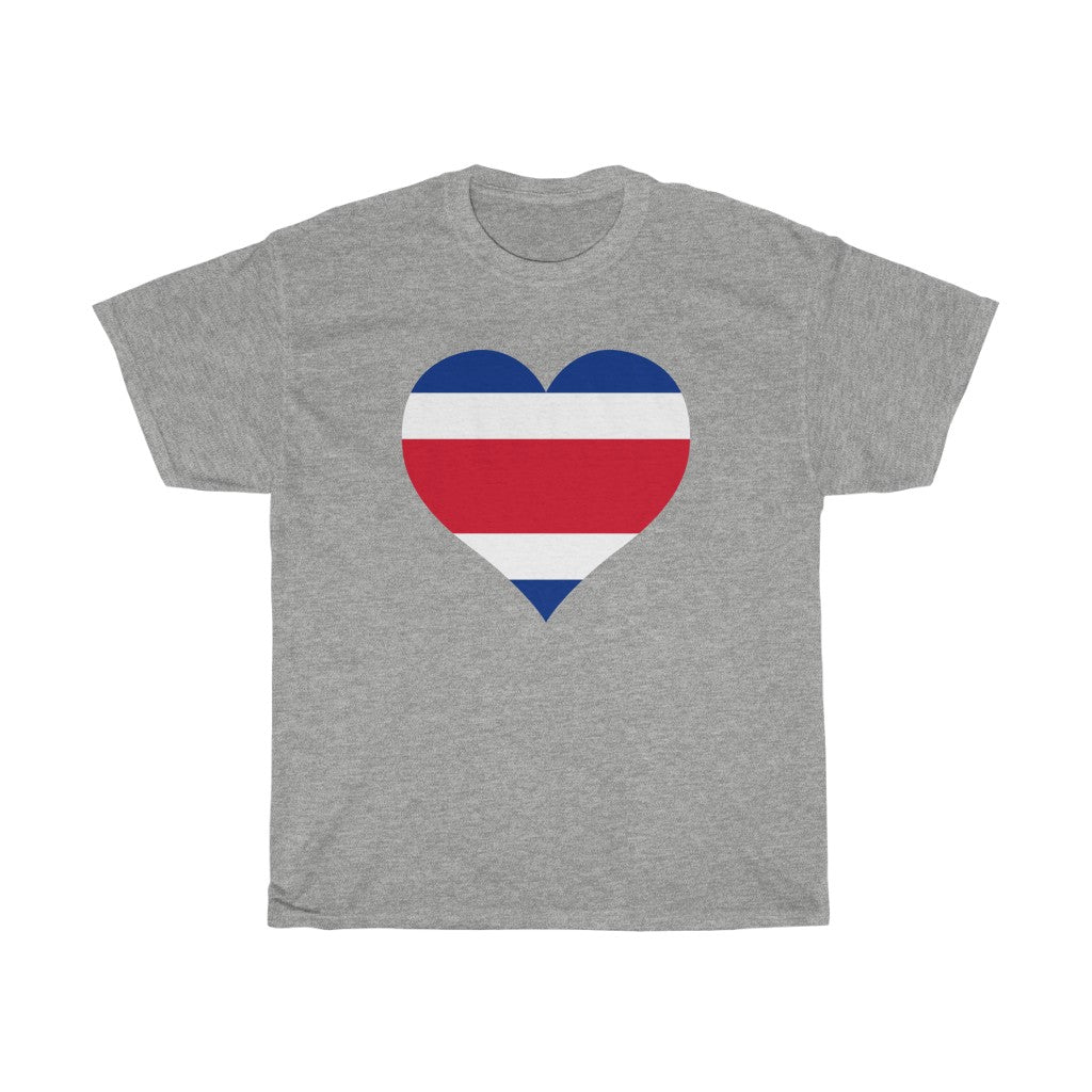Costa Rica Heart Flag Standard Tee - Unisex