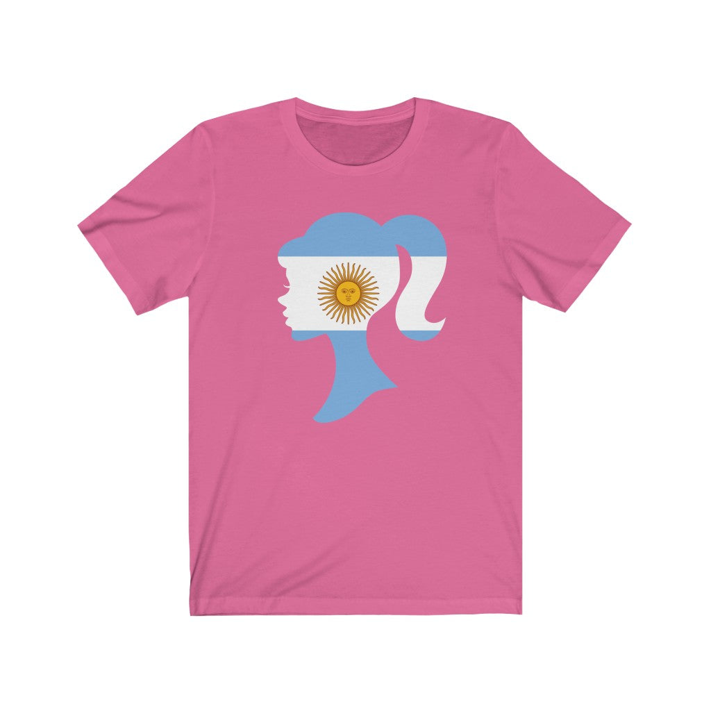 Argentina Girl Flag Premium Tee - Unisex