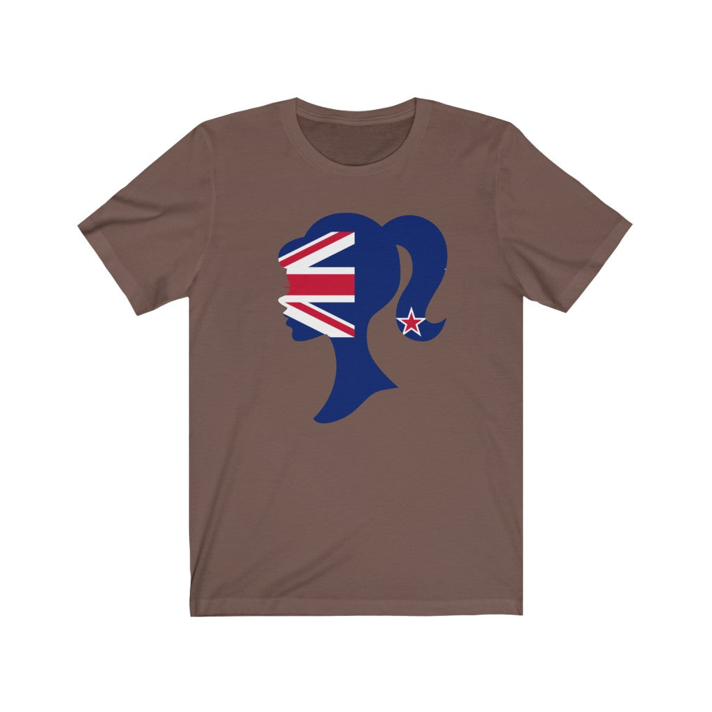 New Zealand Girl Flag Premium Tee - Unisex