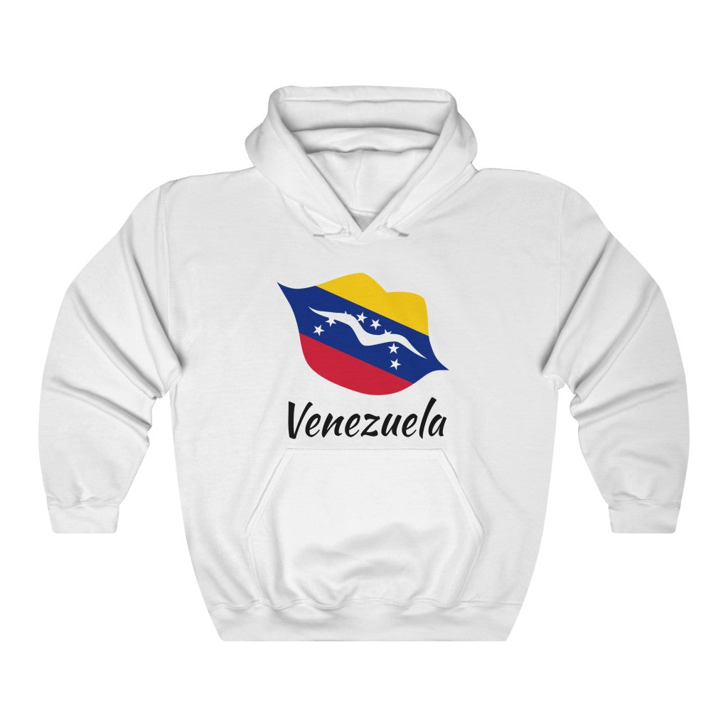 Venezuela Lips Flag Hoodie Sweatshirt 1 - Unisex