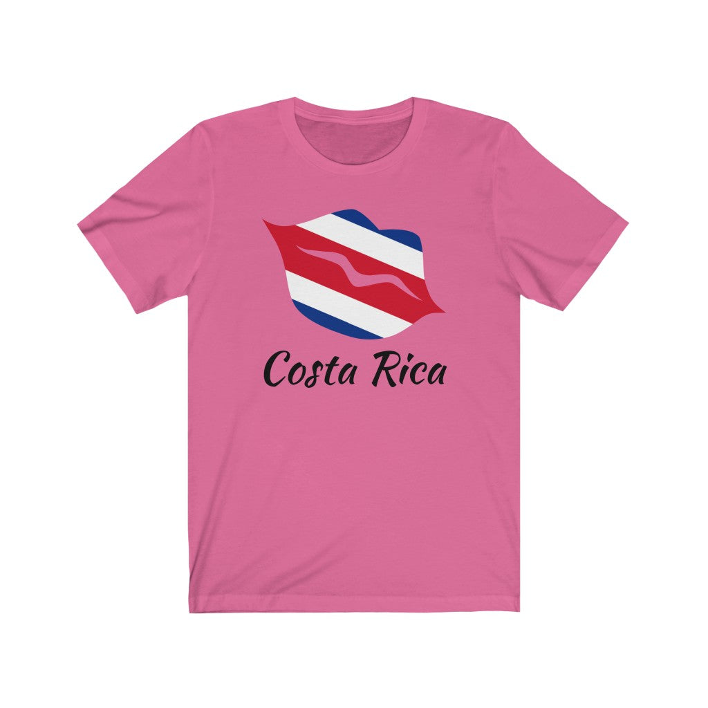 Costa Rica Lips Flag Premium Tee 1 - Unisex