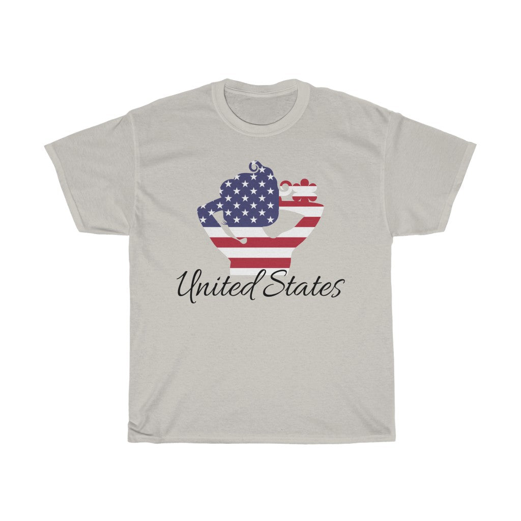 United States of America Lady Flag Standard Tee 1 - Unisex