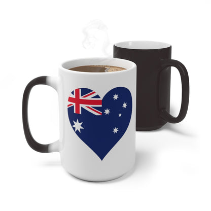 Australia Heart Color Changing Mug