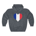 France Heart Flag Hoodie Sweatshirt - Unisex