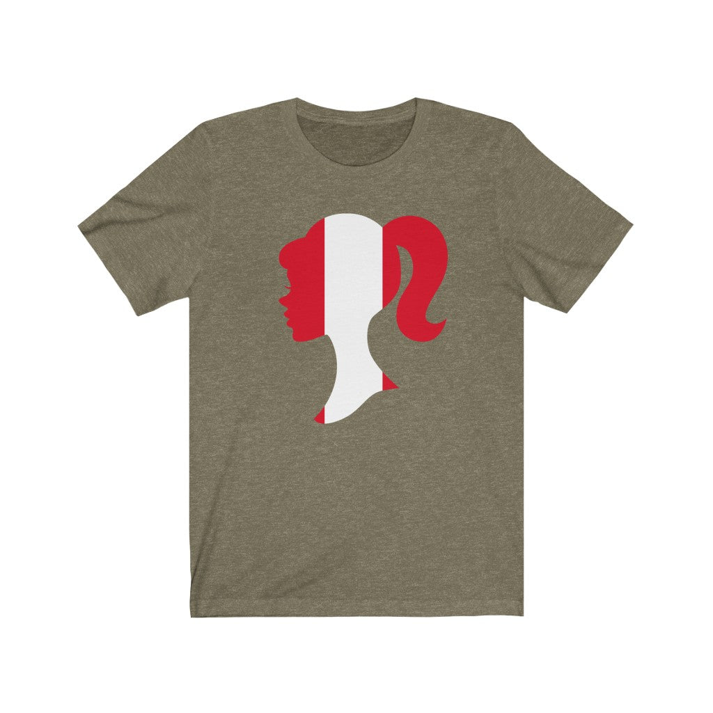 Peru Girl Flag Premium Tee - Unisex