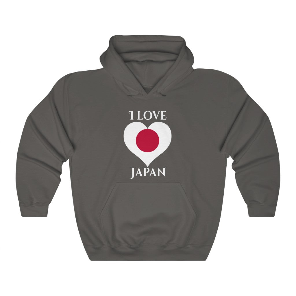 Japan Heart Flag Hoodie Sweatshirt 2 - Unisex