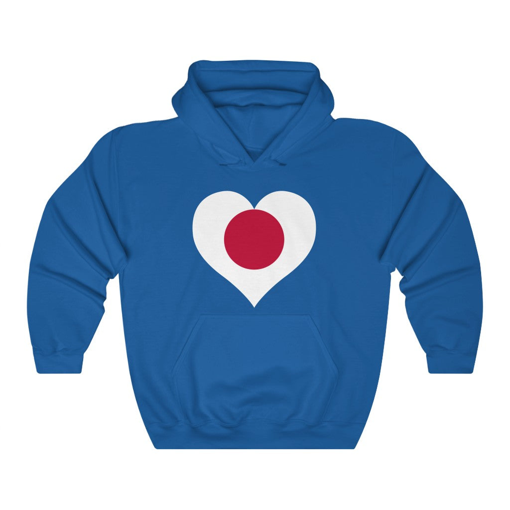Japan Heart Flag Hoodie Sweatshirt - Unisex