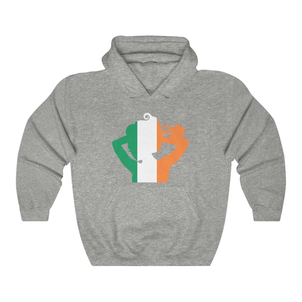Ireland Lady Flag Hoodie Sweatshirt - Unisex