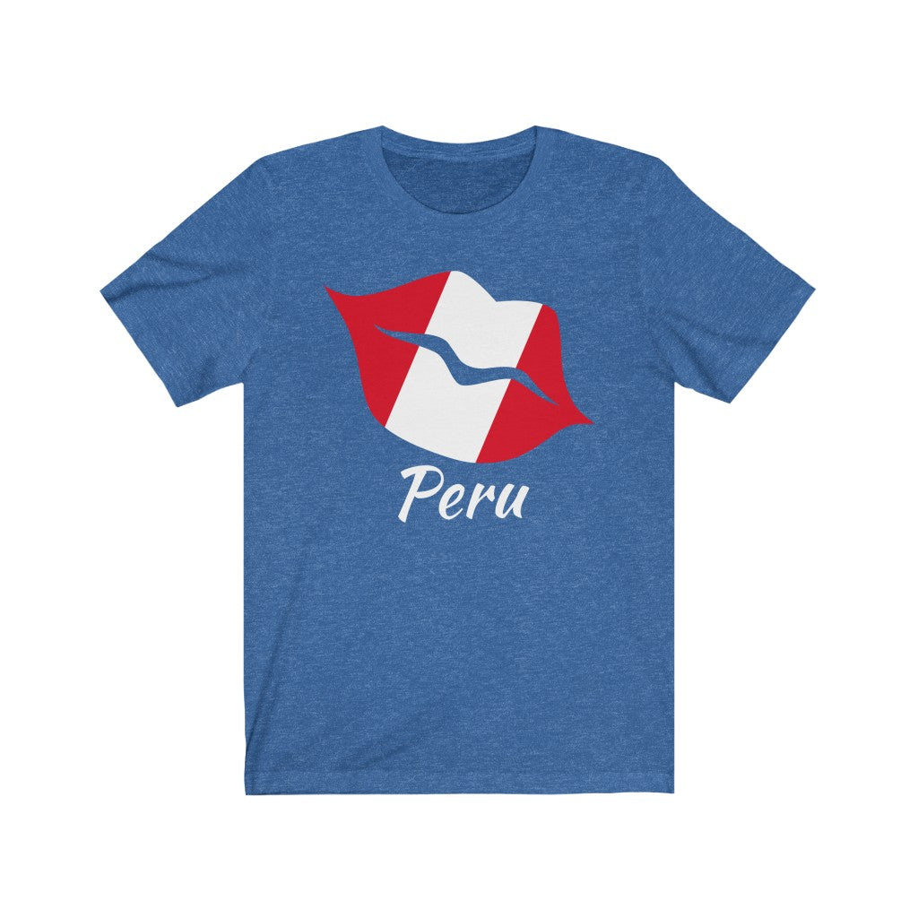 Peru Lips Flag Premium Tee 2 - Unisex
